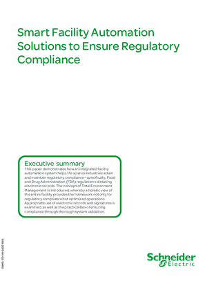 Image of Smart Facility Automation Solutions to Ensure Regulatory Compliance