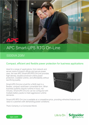 Image of APC Smart-UPS RTG On-Line 5000VA