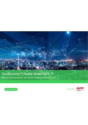 Image of EcoStruxure Ready Smart-UPS Family Brochure (SMC, SMT, SMTL, SMX)