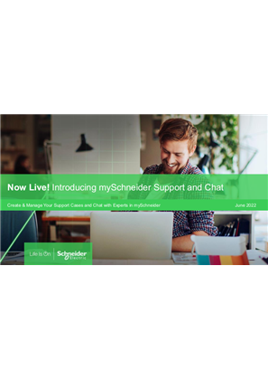 Image of mySchneider Support And Chat