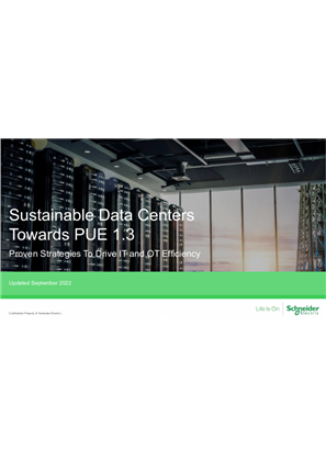Image of Sustainable Data Centres Towards PUE 1.3