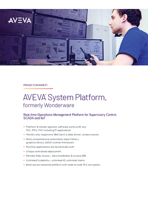Image of AVEVA System Platform Data Sheet