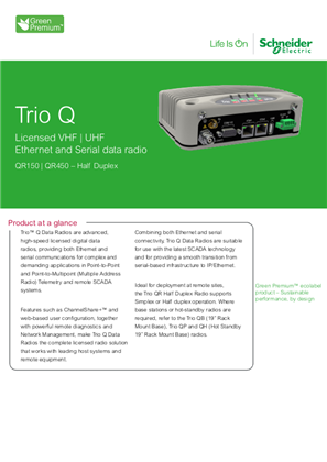Image of Trio QR Datasheet A4