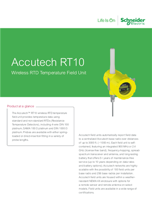 Image of Accutech RT10 Wireless RTD Temperature Field Unit
