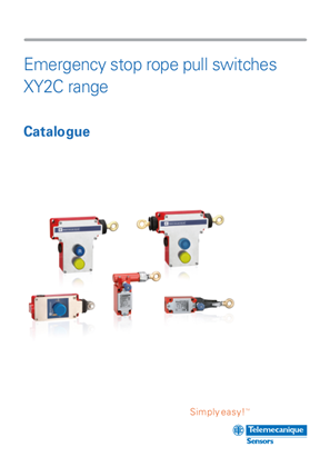 Image of Emergency stop rope pull switches (XY2C range) catalog English 02/2020