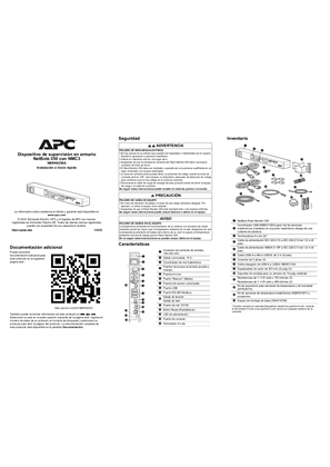 Dispositivo de supervisión en armario NetBotz 250 con NMC3 NBRK0250A ...