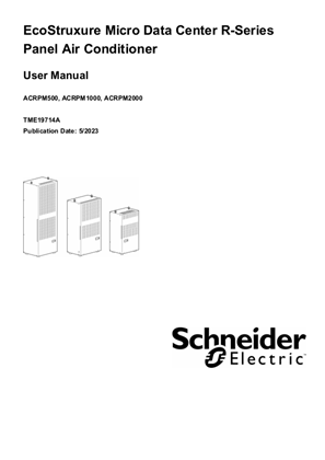 Image of EcoStruxure Micro Data Center R-Series Panel Air Conditioner User Manual