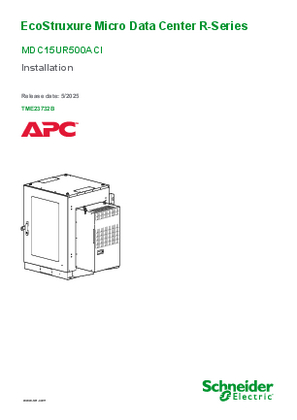 Image of EcoStruxure R-Series Micro Data Center MDC15UR500ACI Installation