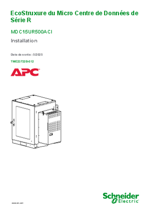 Image de Ecostruxure Micro Data center série R MDC15UR500ACI Installation
