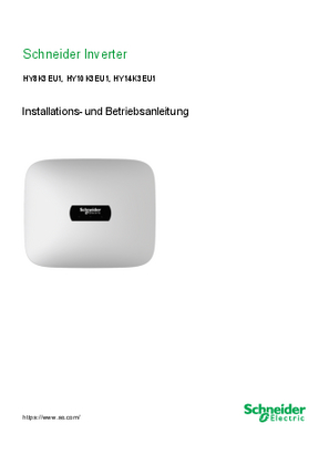 Bild von Schneider Inverter Installations- und Betriebsanleitung