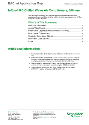 Image de InRow ACRC300 BACnet Application Map