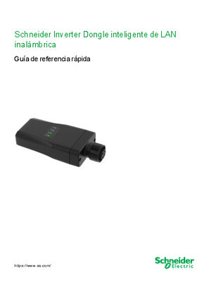 Imagen de Schneider Inverter Dongle inteligente de LAN inalámbrica Guía de referencia rápida
