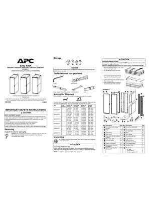 Image of Easy Rack FP7 Guide for Receiving, Unpacking, and Assembly