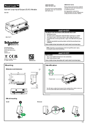 Kép PowerLogic™ CLIO Module installation guide