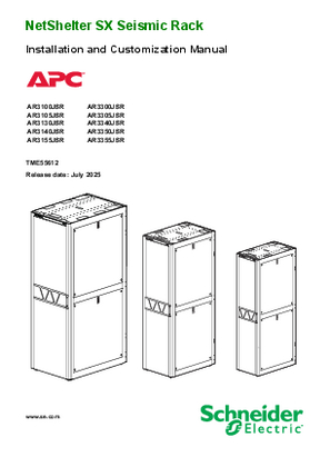 Image of NetShelter SX Seismic Rack Installation and Customization Manual