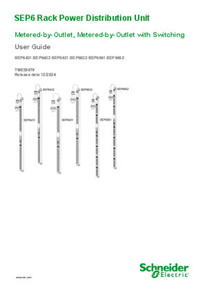 Imagen de SEP6 Rack Power Distribution Unit Metered-by-Outlet, Metered-by-Outlet with Switching User Guide
