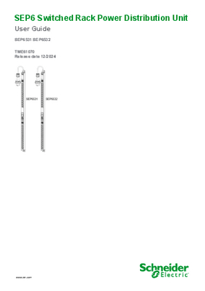 Image of SEP6 Switched Rack Power Distribution Unit User Guide