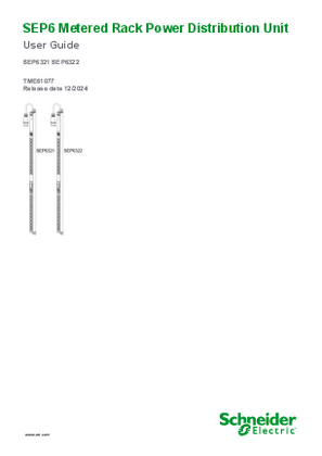 Image of SEP6 Metered Rack Power Distribution Unit User Guide