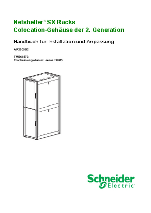 Bild von Installations- und Anpassungshandbuch für NetShelter™ SX Racks der 2. Generation für Colocation-Gehäuse