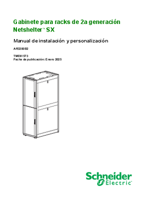 Imagen de Manual de instalación y personalización de gabinetes de coubicación NetShelter™ SX Racks de segunda generación