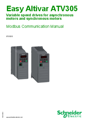 的映像 ATV305 Modbus manual