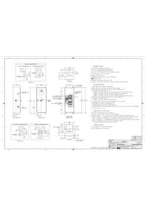Outline Drawing | ASCO 4000/7000 SERIES Transfer Switch (ATS/ACTS/ADTS) | 150-600 Amps | Type 3R/12 | Frame J | Front Connected | 780147
