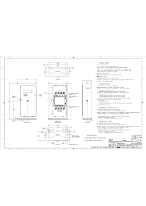 Imagem de Outline Drawing | ASCO 7000 SERIES Automatic Transfer Switch | 1000-1600 Amps | Type 4/X | G Frame | Front Connected | 619586-009