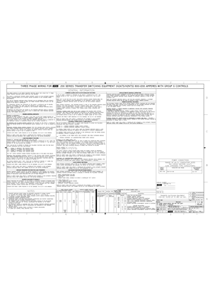 Image of Wiring Diagram | ASCO SERIES 200 Automatic Transfer Switch (ATS/NTS) | 800-1200 Amps | Frame H | Three Phase | 1083213