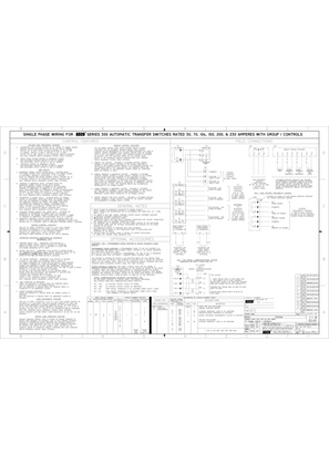 Wiring Diagram Asco Series 300 Automatic Transfer Switch Ats 30 230 Amps Frame D Single Phase 718516 Asco Power Technologies