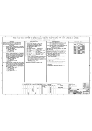 Wiring Diagram | ASCO SERIES 300 Manual Transfer Switch with Quick