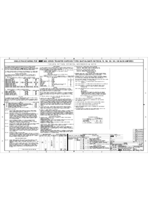 Wiring Diagram | ASCO 4000 SERIES Automatic Transfer Switch (ATS/NTS) | 30-230 Amps | Frame D | Single Phase | 766492