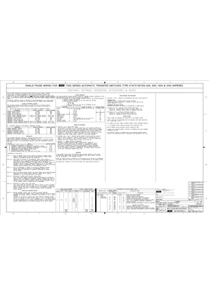 Wiring Diagram Asco 7000 Series Automatic Transfer Switch Ats 600 1200 Amps Frame H Single Phase 713500 Instruction Sheet Schneider Electric