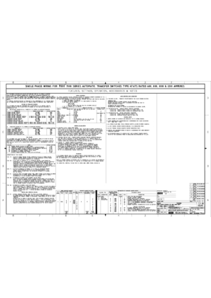 Wiring Diagram | ASCO 7000 SERIES Automatic Transfer Switch (ATS) | 600-1200 Amps | Frame H | Single Phase | 713500