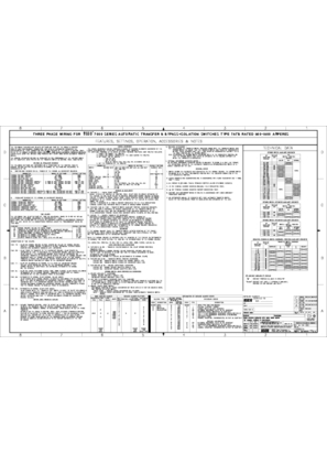 Wiring Diagram | ASCO 7000 SERIES Automatic Open Transition & Bypass Isolation Transfer Switch (ATB) | 600-1200 Amps | Frame Q | Three Phase | 1030073