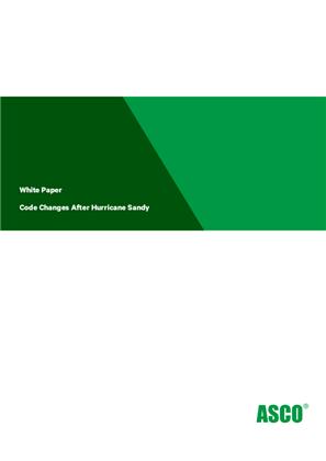 Image of ASCO White Paper | Code Changes After Hurricane Sandy