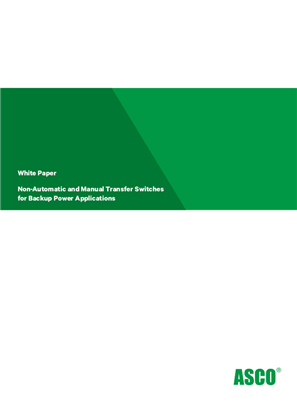 Image of Non-Automatic and Manual Transfer Switches for Backup Power Applications
