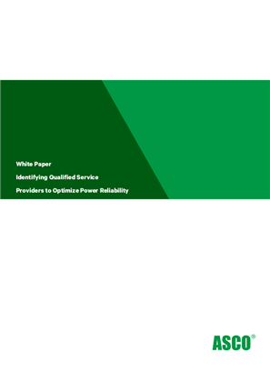 Obrázek Identifying Qualified Service Providers to Optimize Power Reliability