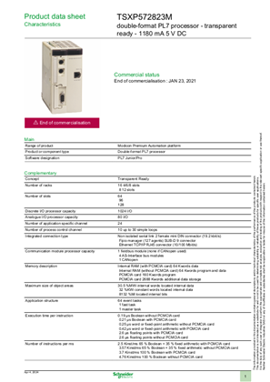 Obrázek Double-format PL7 processor - transparent ready - 1180 mA 5 V DC