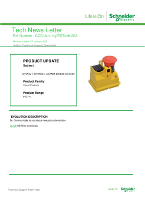 Image of GV2K021, GV2K031, GV2K04 product evolution