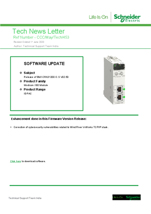 Image of Release of BMXCRA31200 O.S V02.50