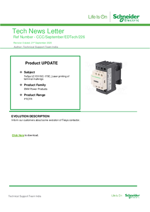 Image of TeSys LC1D115C-170C_Laser printing of terminal markings