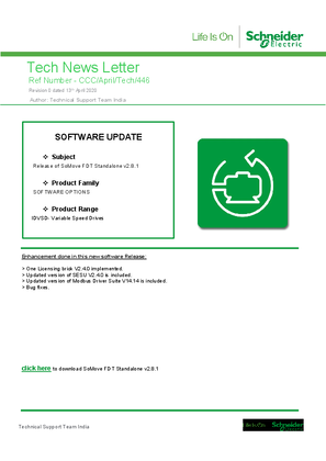 Image of Release of SoMove FDT Standalone v2.8.1