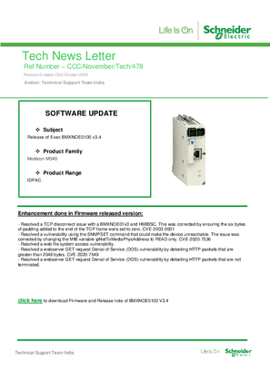 Image of Release of Exec BMXNOE0100 v3.4