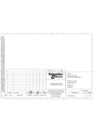 Image of Technical Drawing for Incoming LBS SM6 IM Man 630A, use CIT manual mechanism - F-SM6R-IM-A1-L1