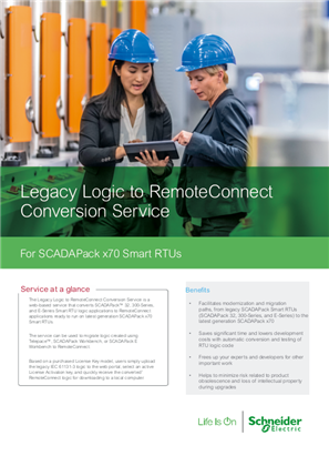 Image of Telepace to RemoteConnect Logic Conversion Service Datasheet A4