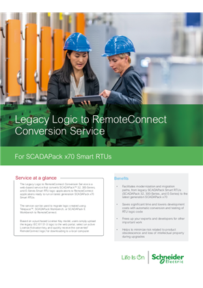 Image of Telepace to RemoteConnect Logic Conversion Service Datasheet Letter