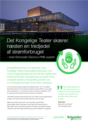 Billede af Det Kongelige Teater skærer næsten en tredjedel af strømforbruget - med Schneider Electrics PME-system