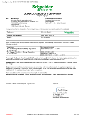 Lxm28au15m3x Motion Servo Drive Lexium 28 Single And Three Phase 200 230 V 1 5 Kw Schneider Electric Global