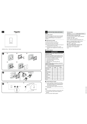 Image of RJ45 Cat 6 Data Outlet with Shutter - Installation manual
