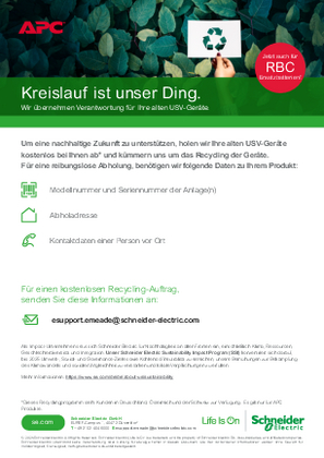 Image de APC USV-Recycling Programm